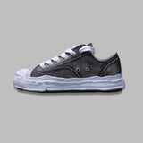 hank original sole brushed shrink leater low-top sneaker A14FW743- BK MAISON MIHARA YASUHIRO 