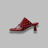 cedella red eyelets sandals E8-4093- RED MIISTA 