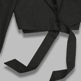 wrap blazer W4250WS- GRY OUR LEGACY 