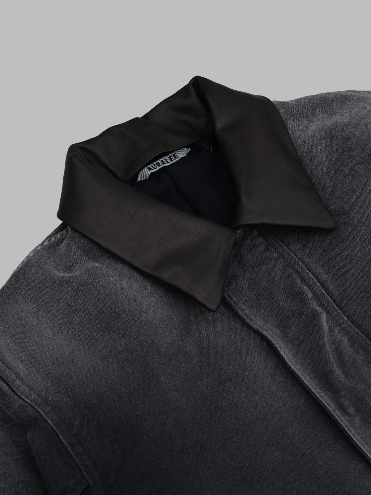 product dyed organic cotton duck blouson A25AB01CD- FB AURALEE 