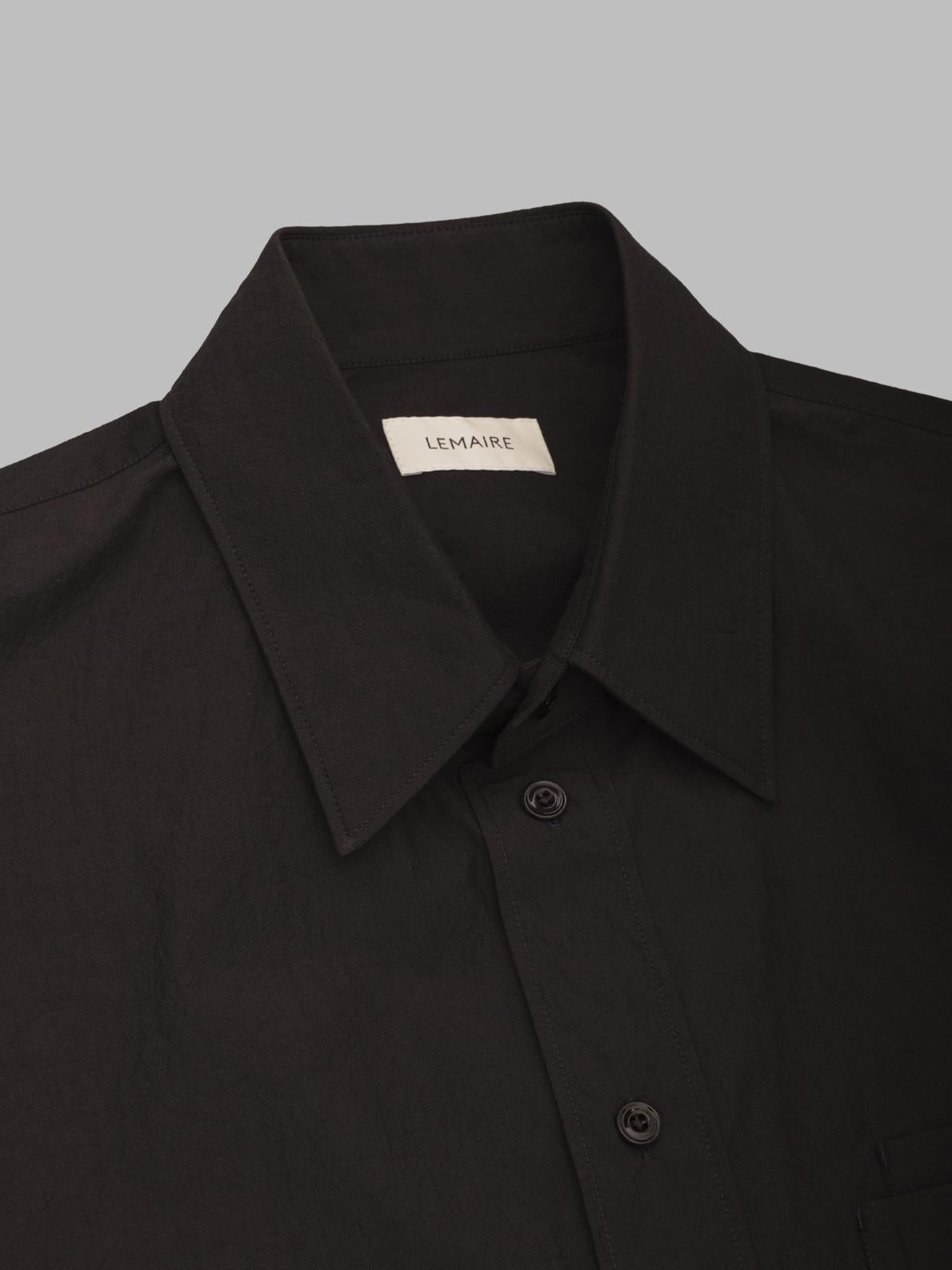 double pocket shirt SH1157-LF1399- BK980 LEMAIRE 