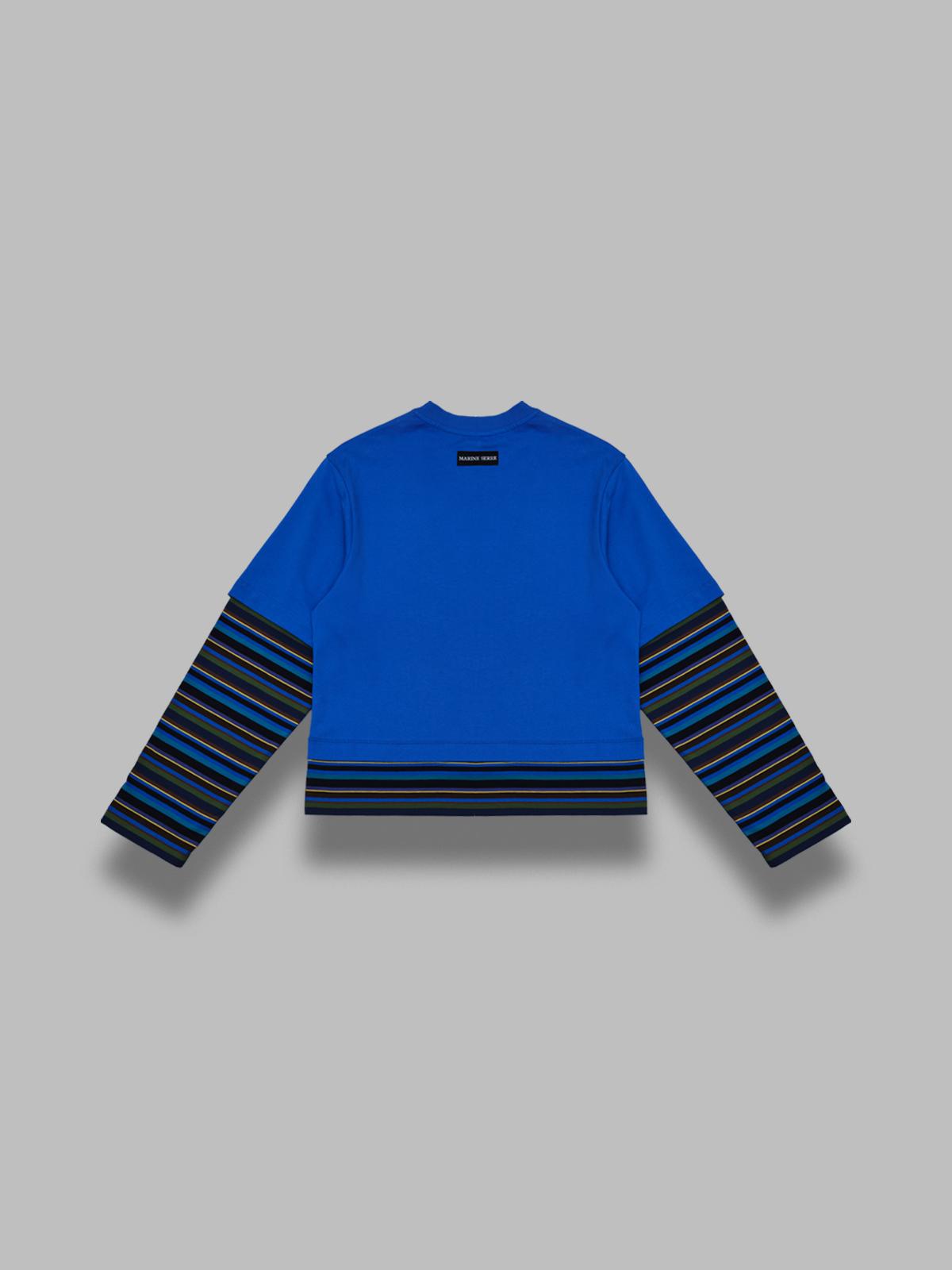 longsleeve t-shirt UTT012ADJER0010- BL50 MARINE SERRE 