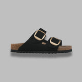 arizona big buckle black, nubuck leather - calz. s 1023290 BK BIRKENSTOCK 