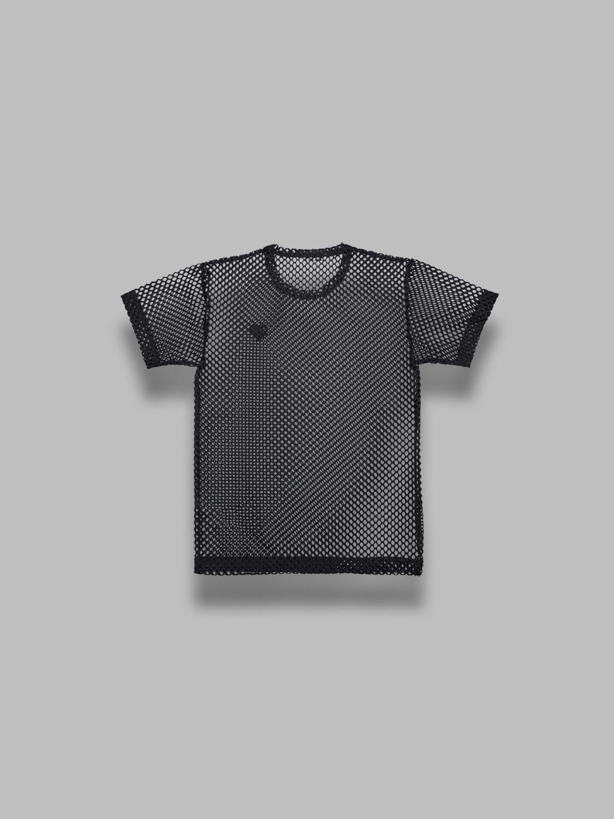 t-shirt mesh large black emblem AX-T352-051- BK COMME DES GARÇONS PLAY 