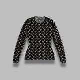moon printed jersey ls crewneck top WTS006ACJER0001- IT99 MARINE SERRE 