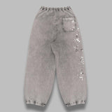 embellished bleached pants A15PT563- GRY MAISON MIHARA YASUHIRO 