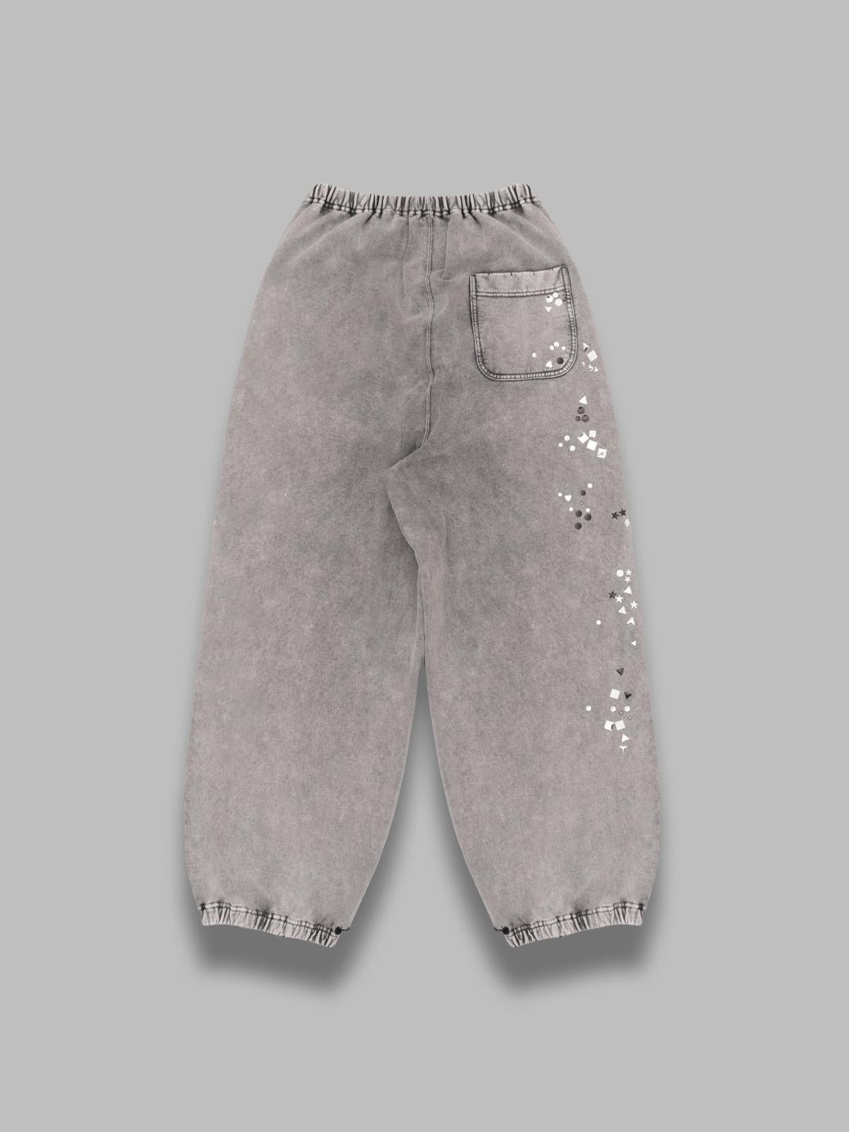 embellished bleached pants A15PT563- GRY MAISON MIHARA YASUHIRO 