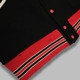 deconstructed lettered jacket RW168- BK NEEDLES 