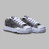 hank original sole brushed shrink leater low-top sneaker A14FW743- BK MAISON MIHARA YASUHIRO 