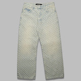 monogram ocean washed jeans