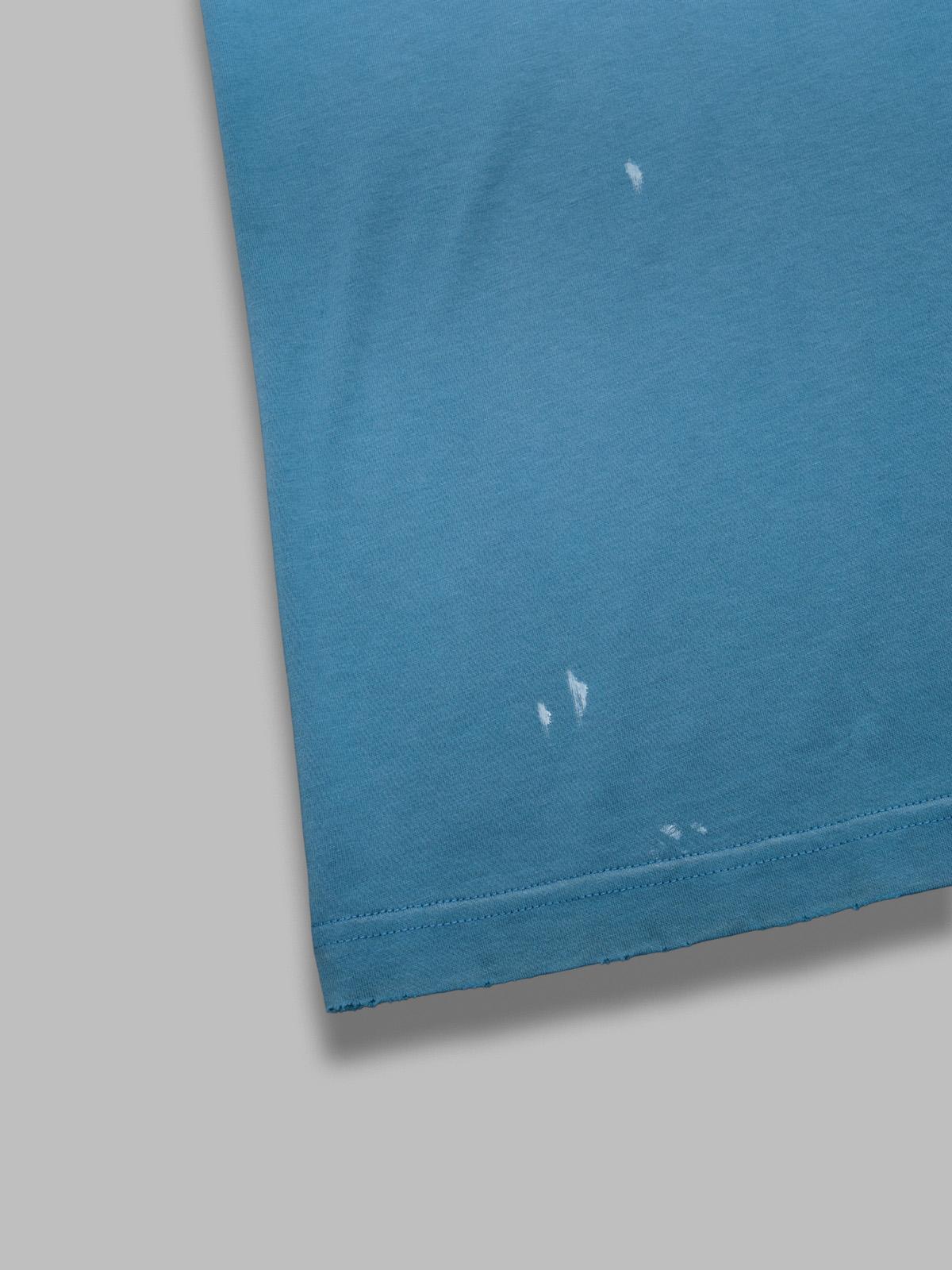 hand writing teal t-shirt 260U131- NVY MISBHV 
