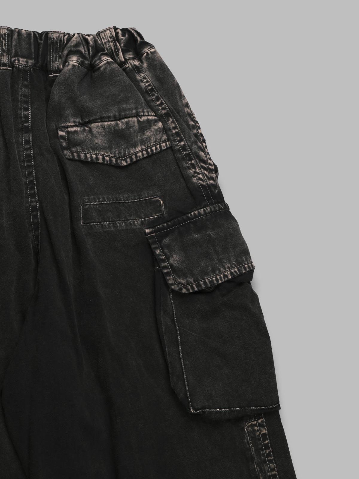 repair cargo trousers J15PT173- BK MAISON MIHARA YASUHIRO 