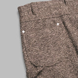 homespun tweed painter pants A25AP03HT- BRW AURALEE 