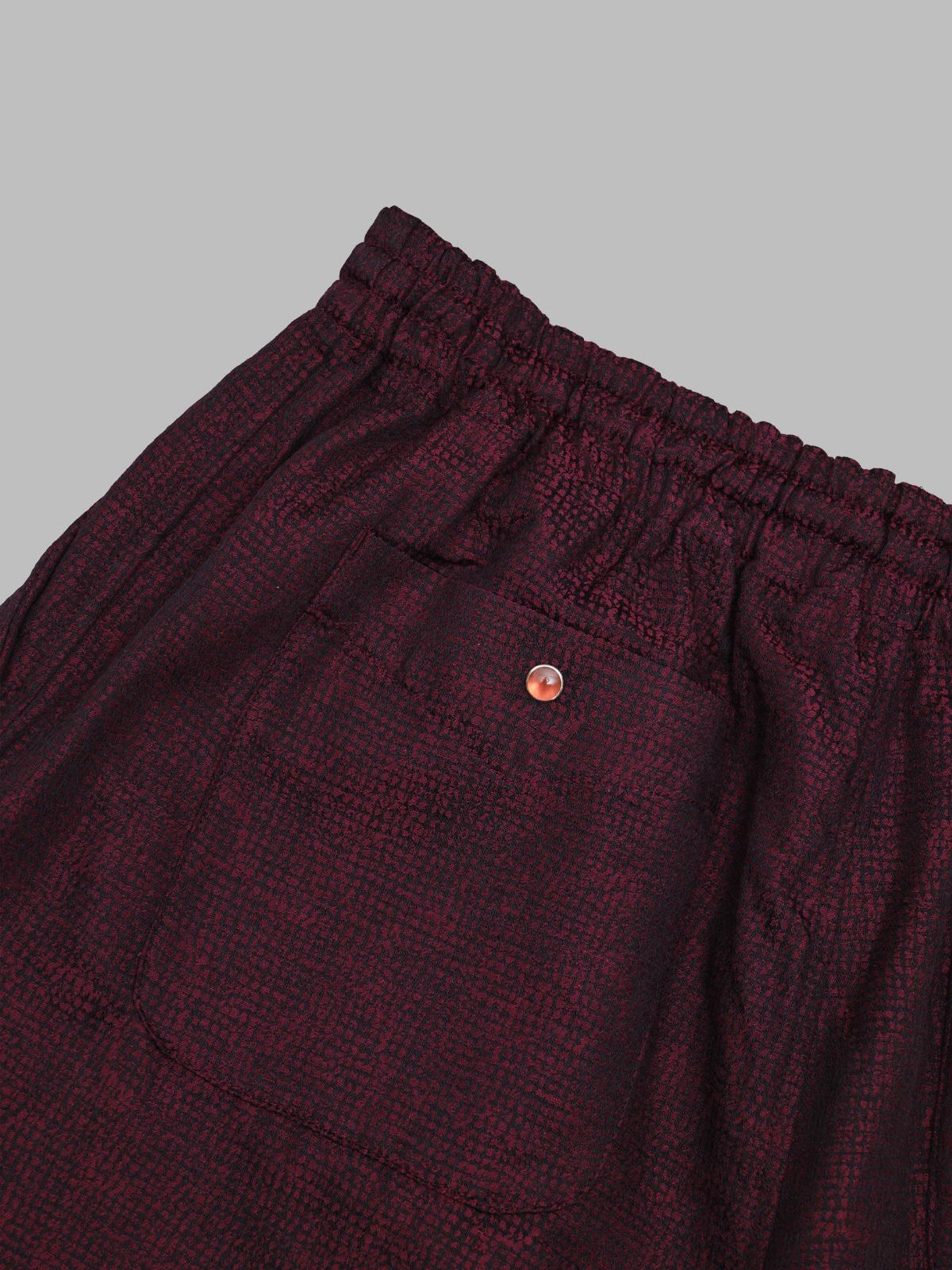 string cowboy h.d. short - micro shadow plaid SX273- BGDY NEEDLES 