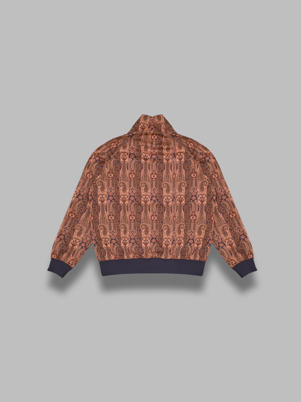 track jacket - poly jacquard SX402- ORANGE NEEDLES 