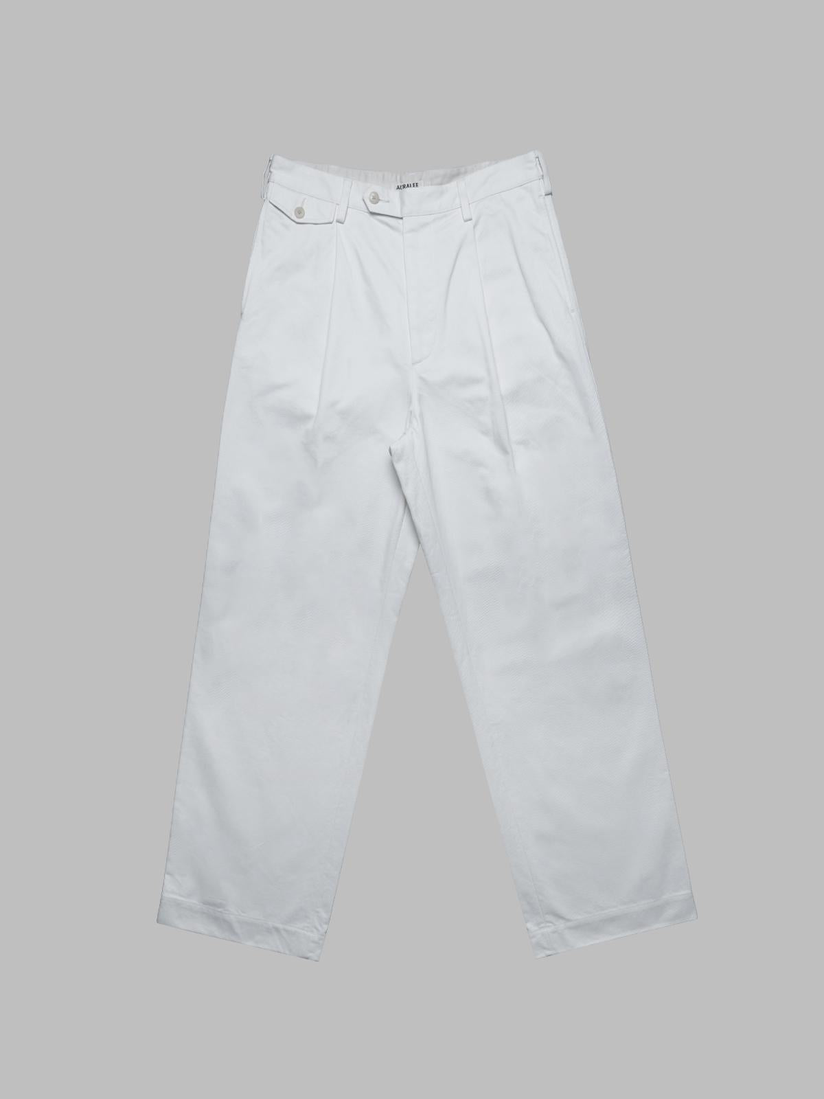 finx chino one-tuck pants A25SP02FC- IVY AURALEE 