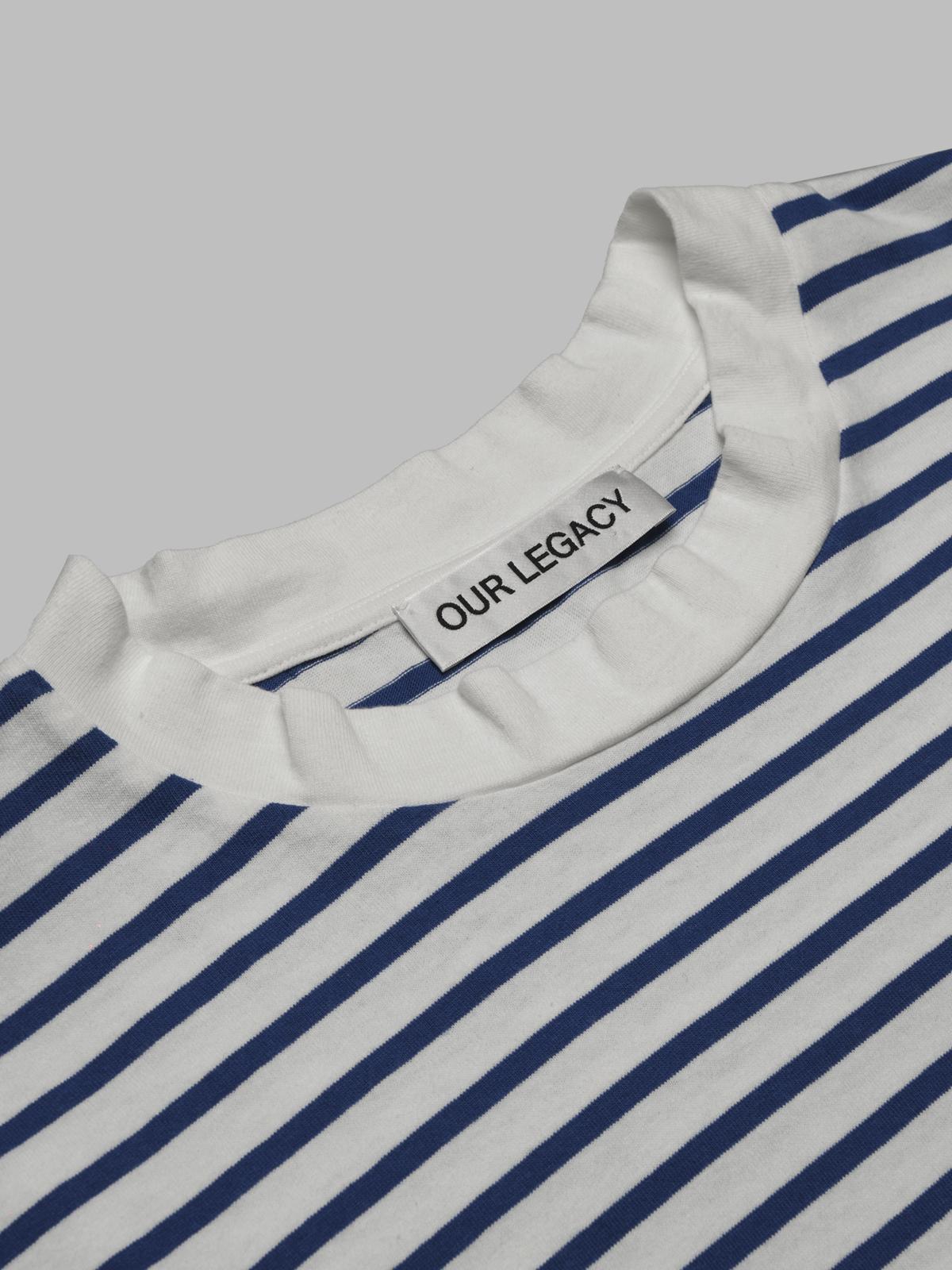 bliss t-shirt - genova stripe rough cotton M2256BG- WH OUR LEGACY 
