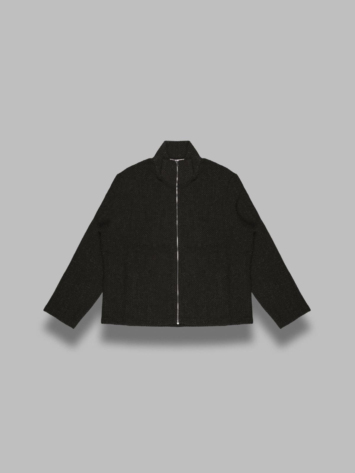 shrunken fullzip polo M4256SBS- BRW OUR LEGACY 