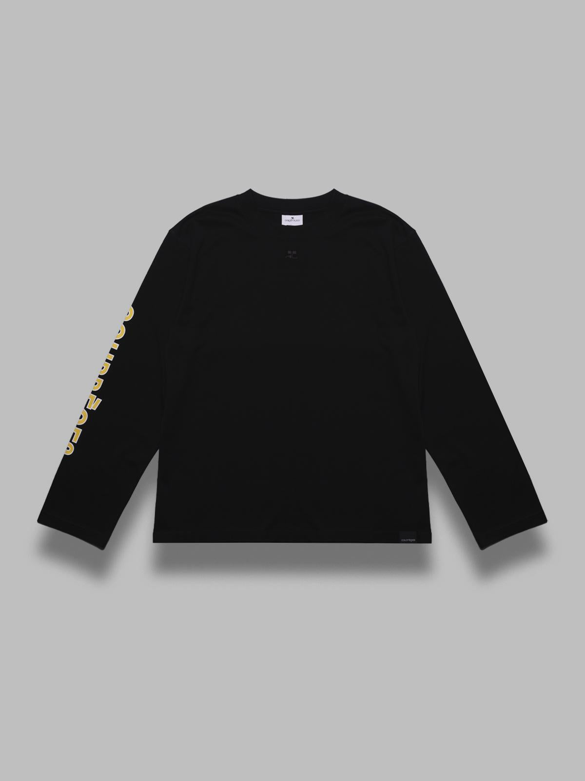 oversized printed ls t-shirt 325JTS224JS0240- 9999 COURRÈGES 