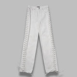 loose fit laced jeans 1155352121-BCR1913- 2121 ROTATE 