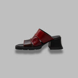jadzia burgundy red sandals E8-4106- BGDY MIISTA 