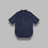 s/s western shirt - rayon leopard jacquard SX274- NYBK NEEDLES 