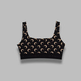 moon printed jersey sports bra WUW055BCJER0001- IT99 MARINE SERRE 