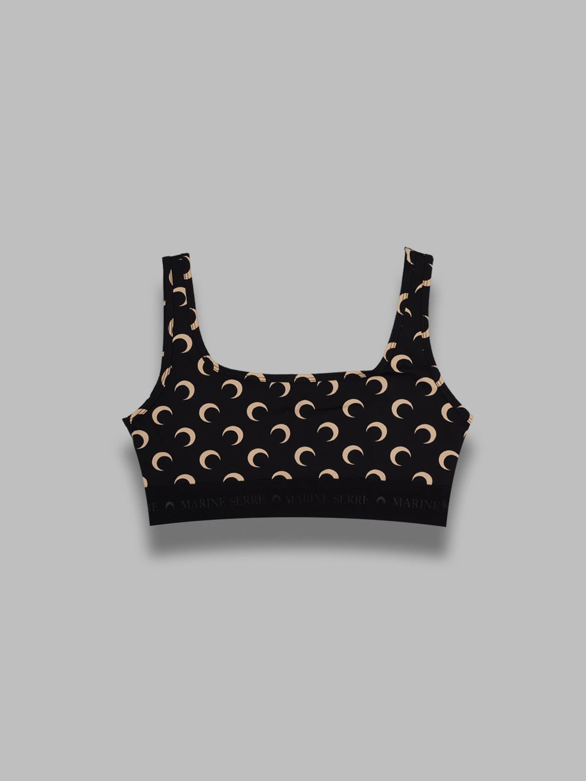 moon printed jersey sports bra WUW055BCJER0001- IT99 MARINE SERRE 