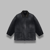 product dyed organic cotton duck blouson A25AB01CD- FB AURALEE 