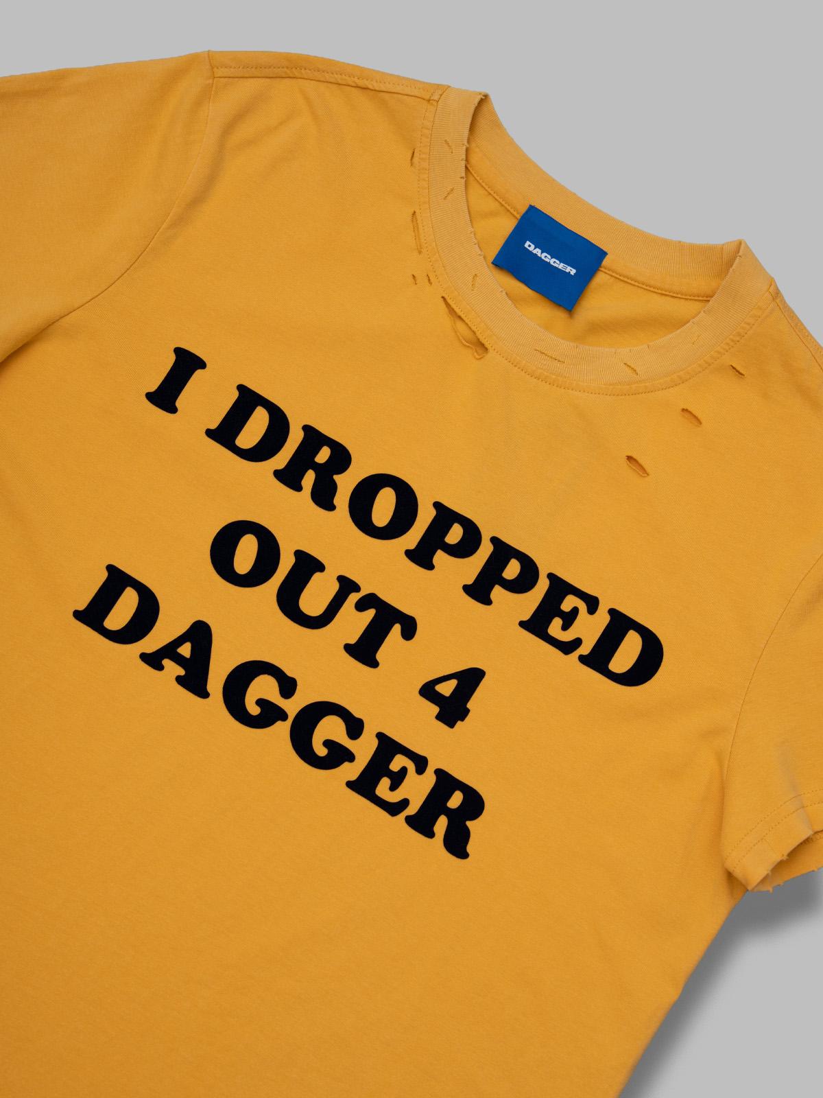 drop out shrunk ts 90006- YLW DAGGER 