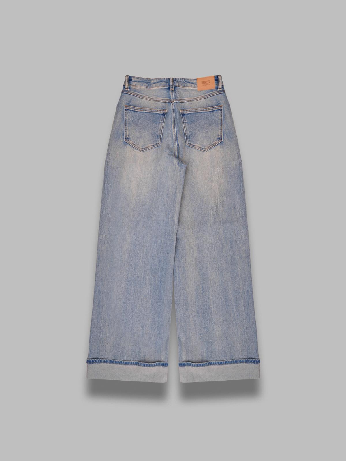 sara high waist wide jeans 10910809- 104590 GESTUZ 