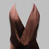chiffon halter dress 1159092037-BCR2023- 2037 ROTATE 