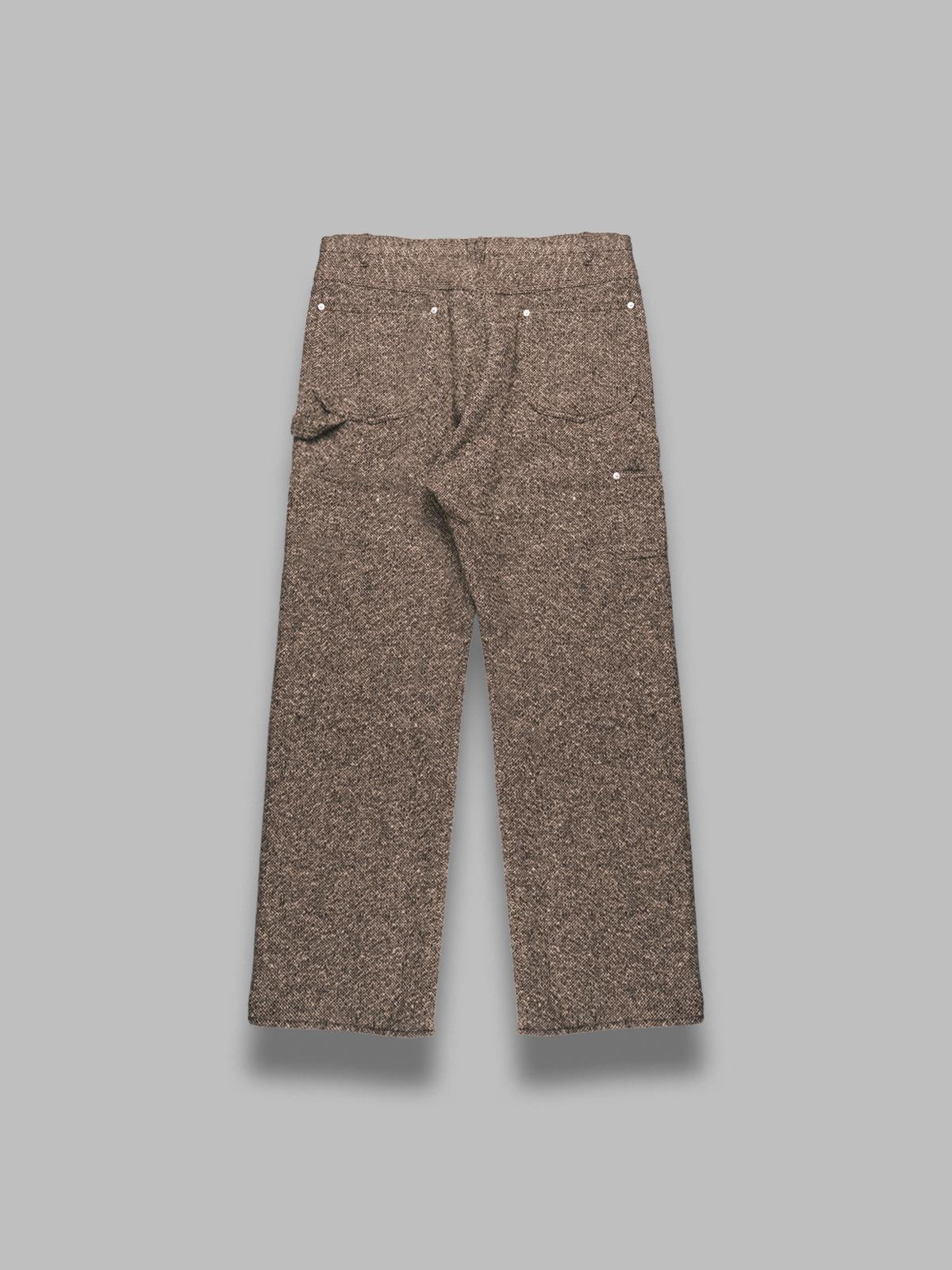 homespun tweed painter pants A25AP03HT- BRW AURALEE 