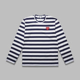 stripe emblem x rhinestone t-shirt