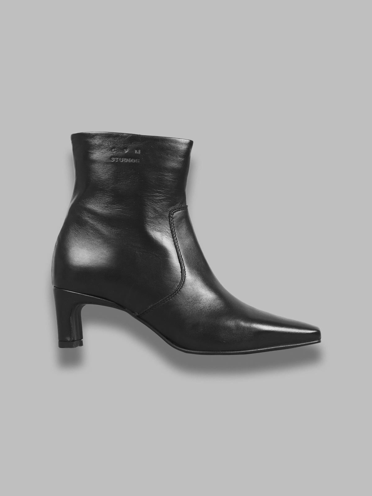 woman leather mid boot F5CPH296- BLK COPENHAGEN 