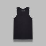 moon logo ribbed jersey tank top MTT081ACJER0011- BK99 MARINE SERRE 