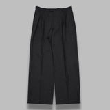 ultra fine tropical wool two-tuck slacks A26SP02MT- DGY AURALEE 