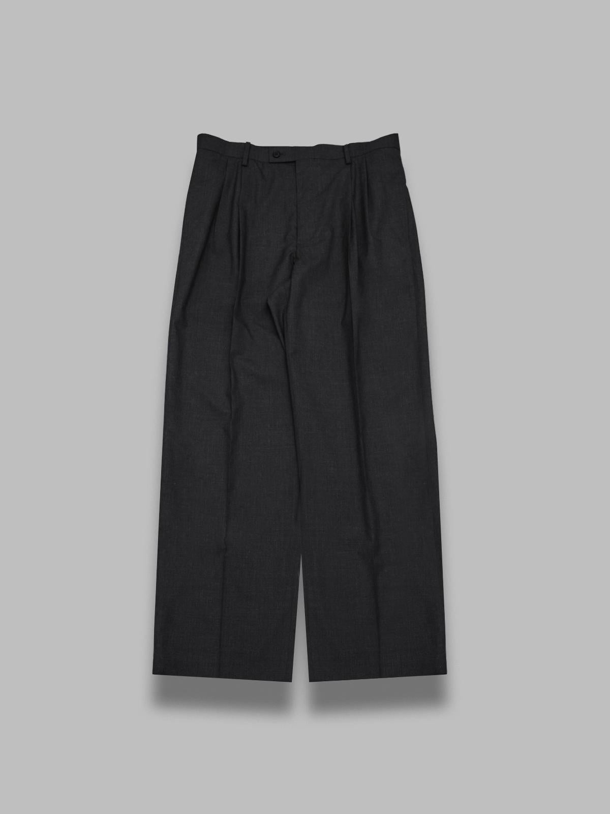 ultra fine tropical wool two-tuck slacks A26SP02MT- DGY AURALEE 