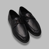 soft leather deck shoes A26SS03QD- BK AURALEE 