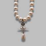 one row pearl drop choker 63030008-02P128-CN- P128 VIVIENNE WESTWOOD 