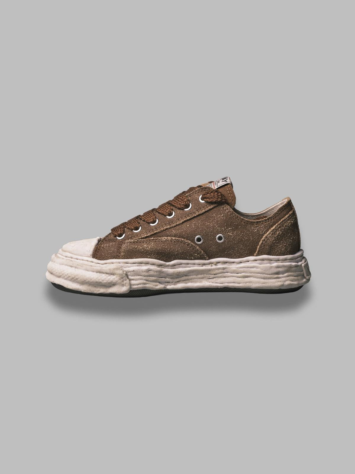 peterson 23/original sole monster leather low-top sneakers A15FW724- BRW MAISON MIHARA YASUHIRO 