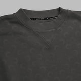 faded moon fleece relaxed sweatshirt UST022ACJER0073- GR90 MARINE SERRE 