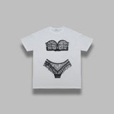 trompe l'oeil tall tee VAQ11T018- WHT VAQUERA 