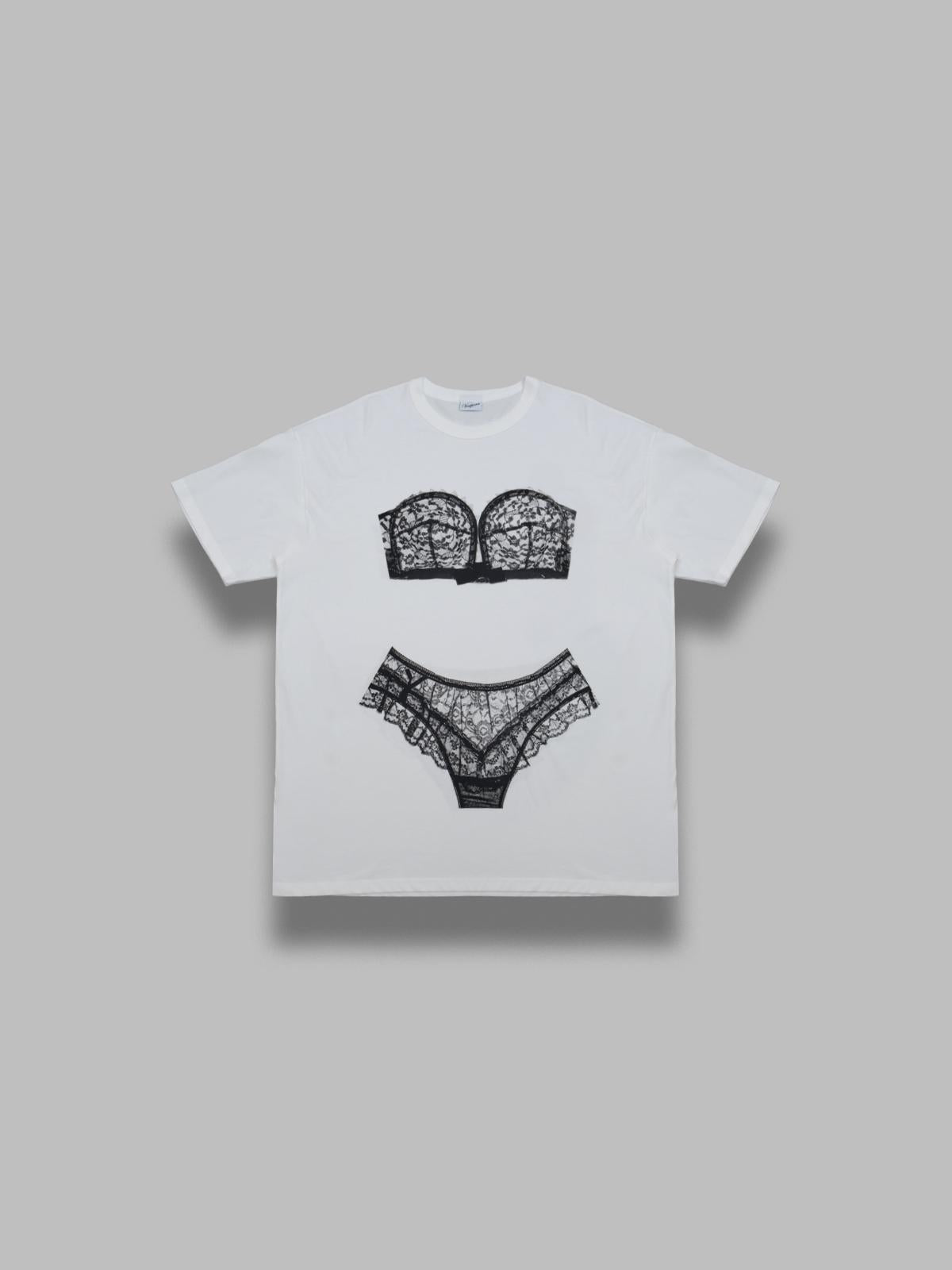 trompe l'oeil tall tee VAQ11T018- WHT VAQUERA 