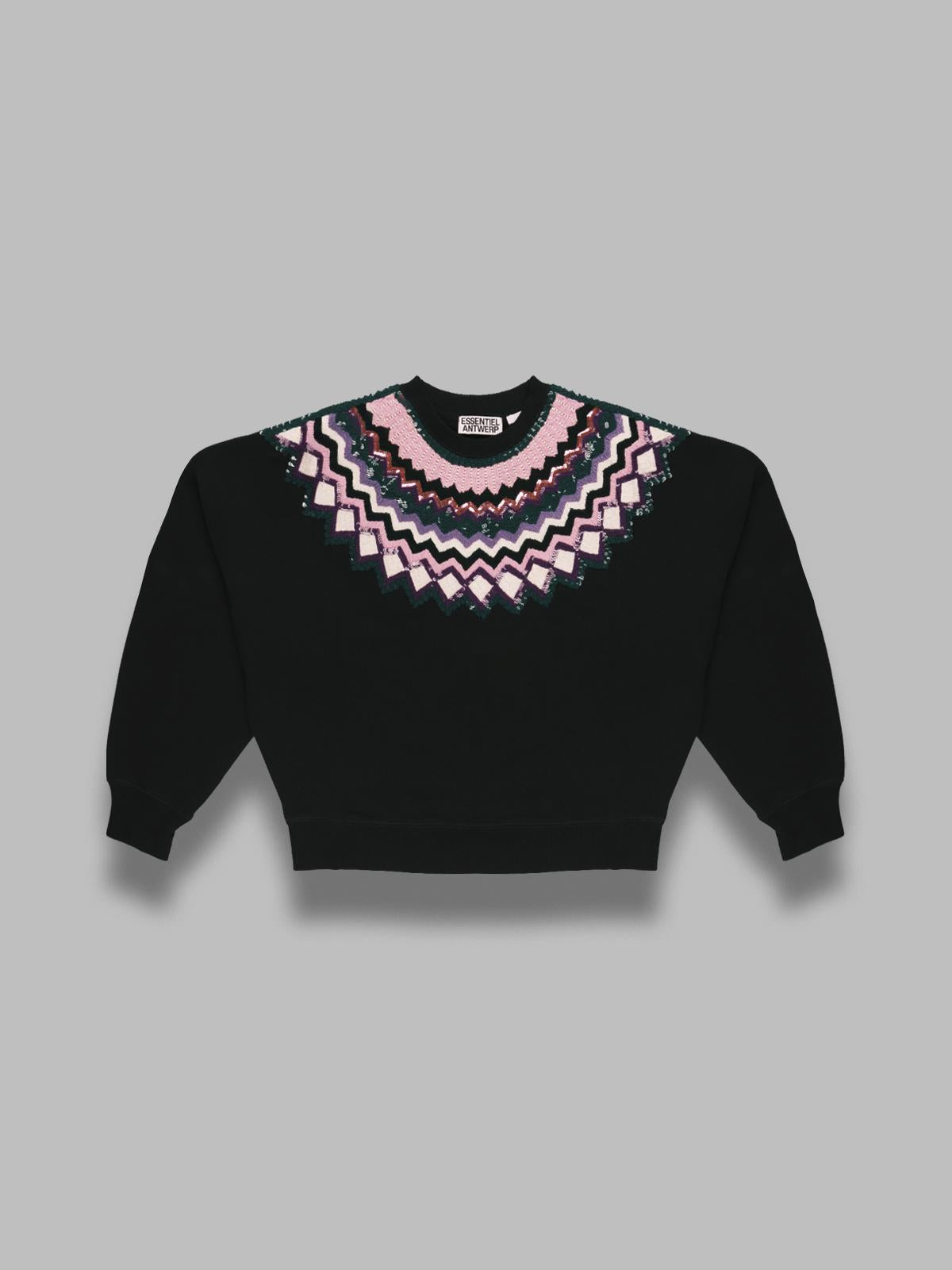 issu embroidered sweatshirt ISSU- I1PC ESSENTIEL ANTWERP 