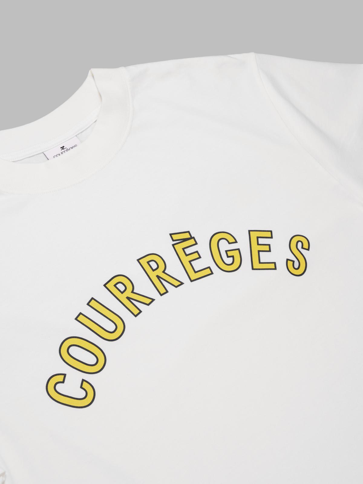 oversized printed t-shirt 325JTS203JS0240- 0001 COURRÈGES 