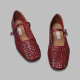 yeida dark red baillerinas MI-5644- RD MIISTA 