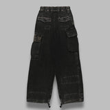 repair cargo trousers J15PT173- BK MAISON MIHARA YASUHIRO 