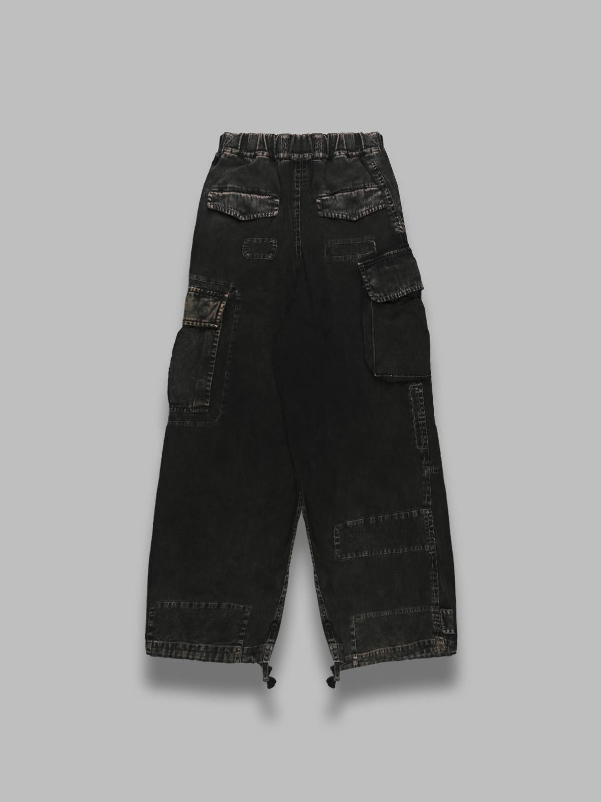 repair cargo trousers J15PT173- BK MAISON MIHARA YASUHIRO 