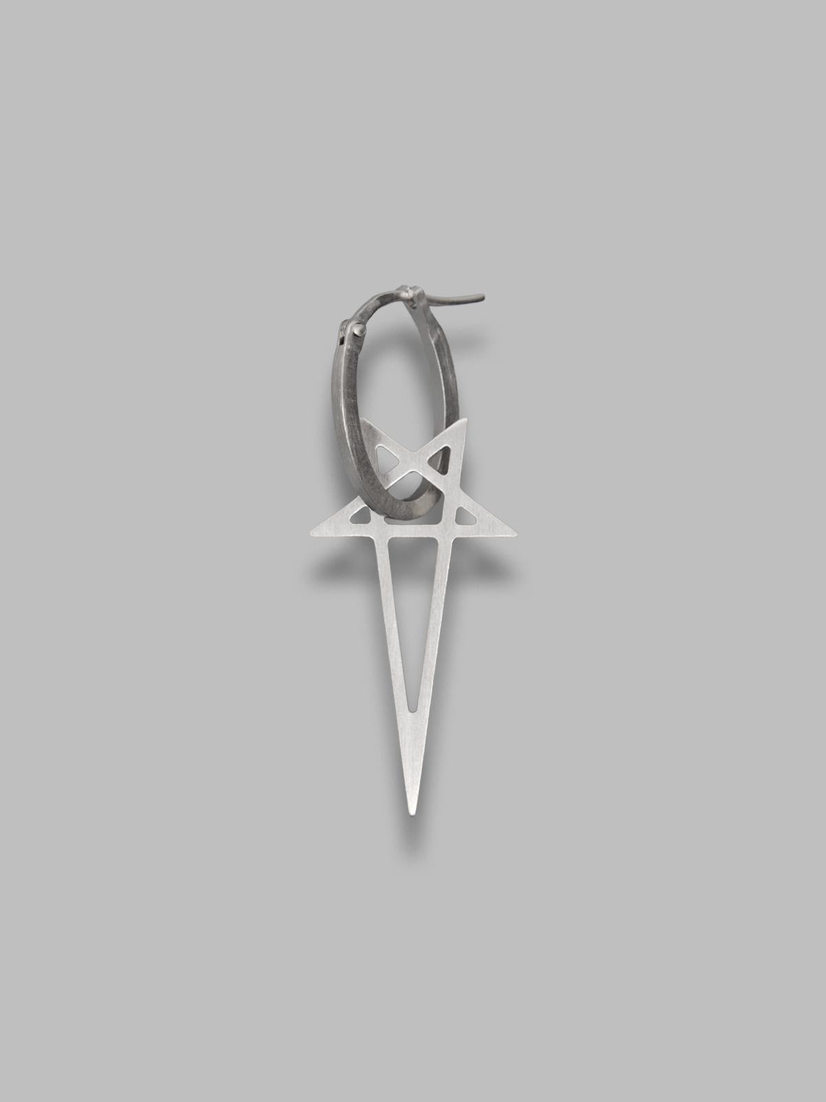pentagram earring RJ0000067-MMT- 128 RICK OWENS DRKSHDW 